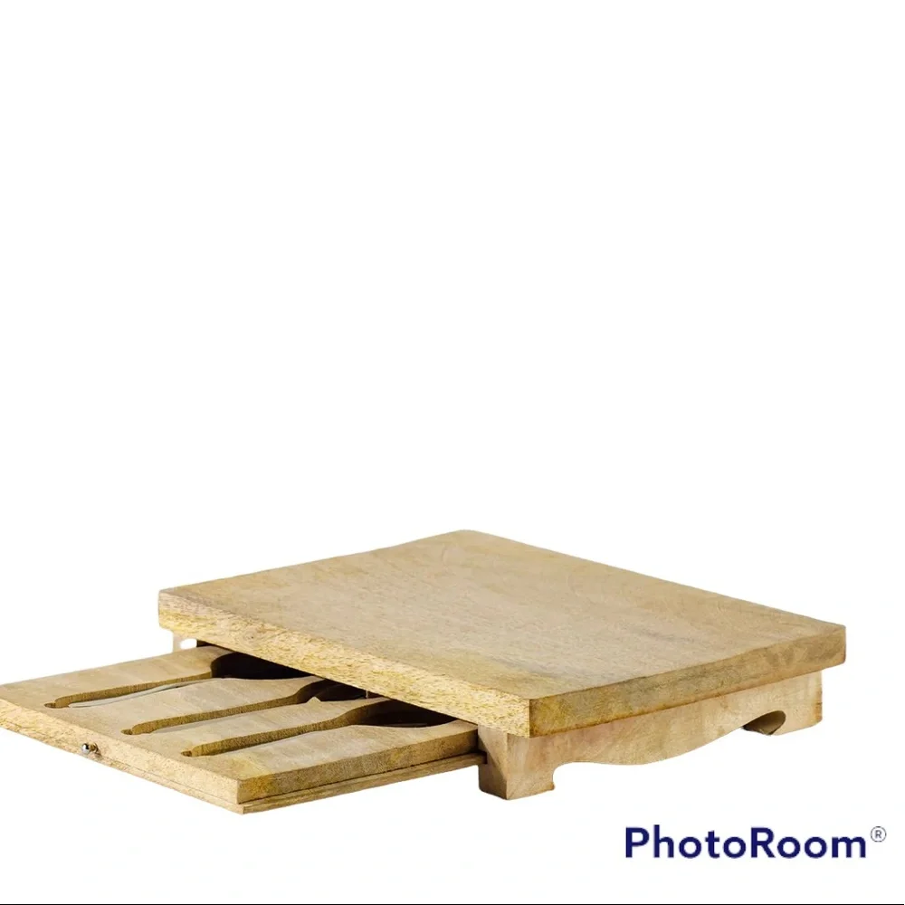 Charcuterie Board Set with 3 Cheese Knives